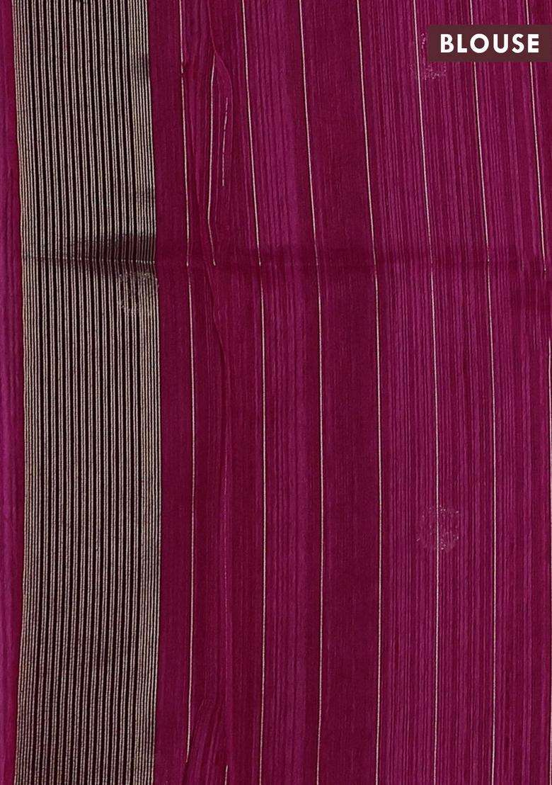 Pink Wine Bhagalpuri Tussar Saree With Traditional Woven Design For Women - Indya