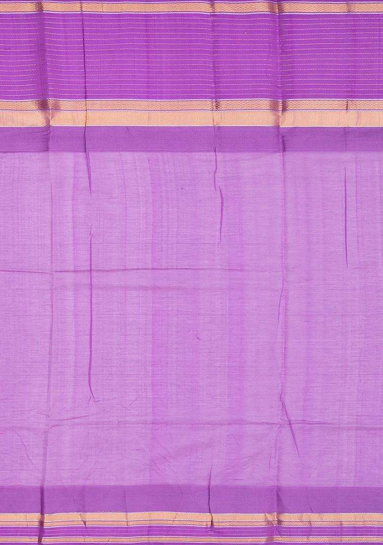 Yellow Handloom Chirala Silk Cotton Saree With Checks Yellow With Checks And Stripes Design For Women - Indya