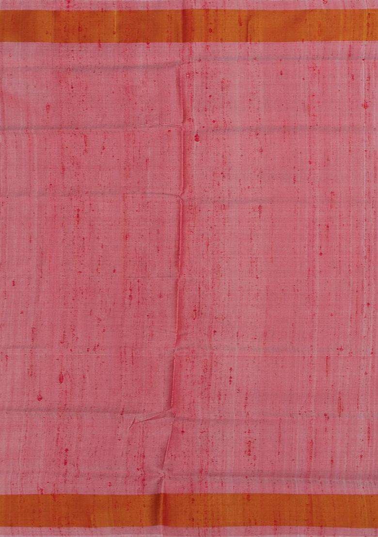 Aquamarine Handloom Ikat Dupion Silk Saree With Chevron Motifs Aquamarine With Printed Design For Women - Indya