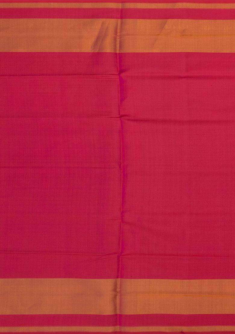 Pink Handloom Ikat Silk Saree With Diamond Floral Motifs Pink With Printed Design For Women - Indya