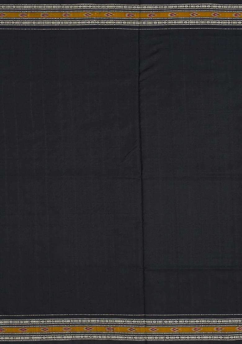 Crimson Handloom Pochampally Ikat Pure Silk Saree With Checks Crimson With Checks And Stripes Design For Women - Indya