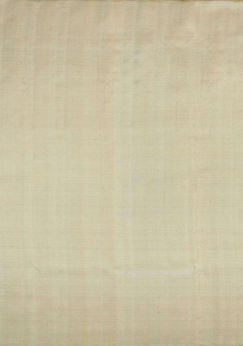 Cream Handloom Kanchipuram Tissue Silk Saree With Floral Motifs Cream With Buttas And Brocade Design For Women - Indya