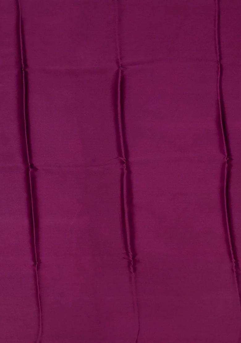 Taupe Handwoven Satin Silk Saree With Printed Floral Motifs Taupe For Women - Indya