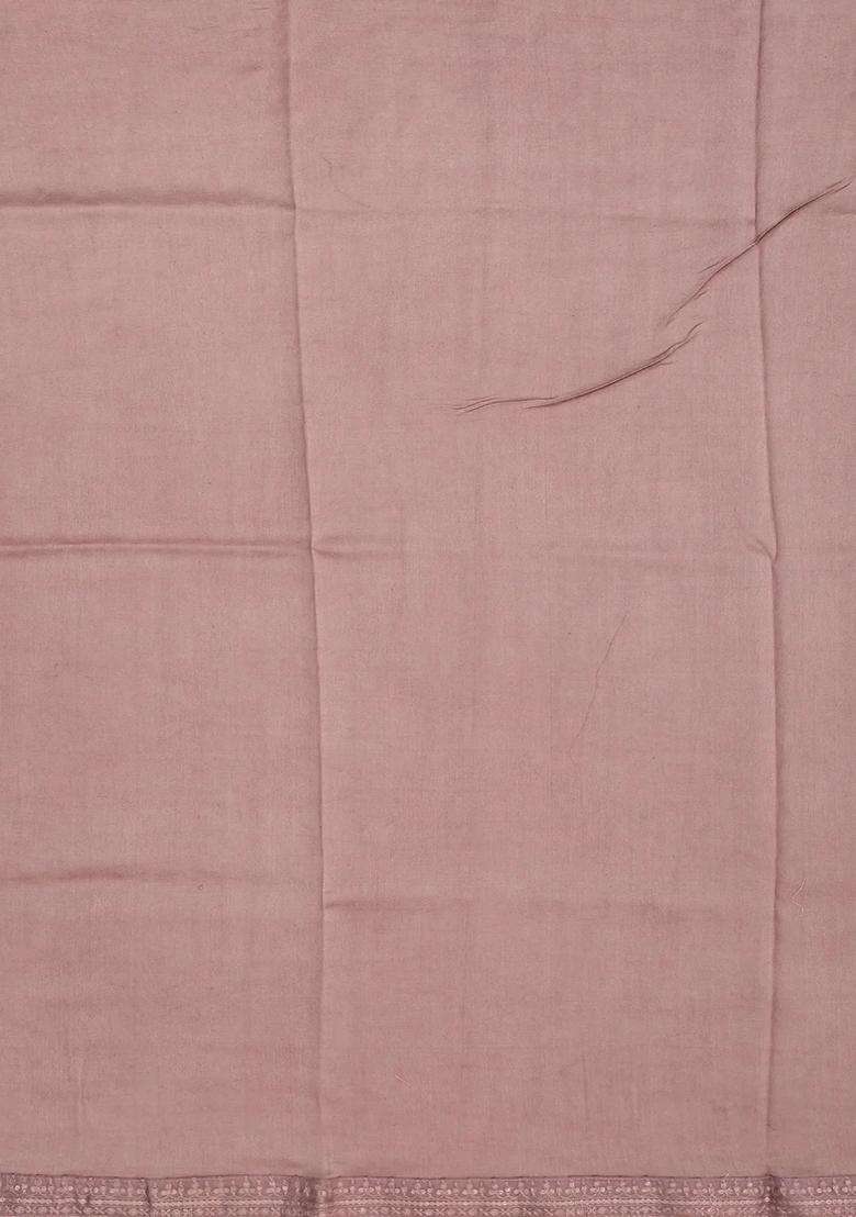 Off White Printed Organza Silk Saree With Floral Motifs Off White For Women - Indya