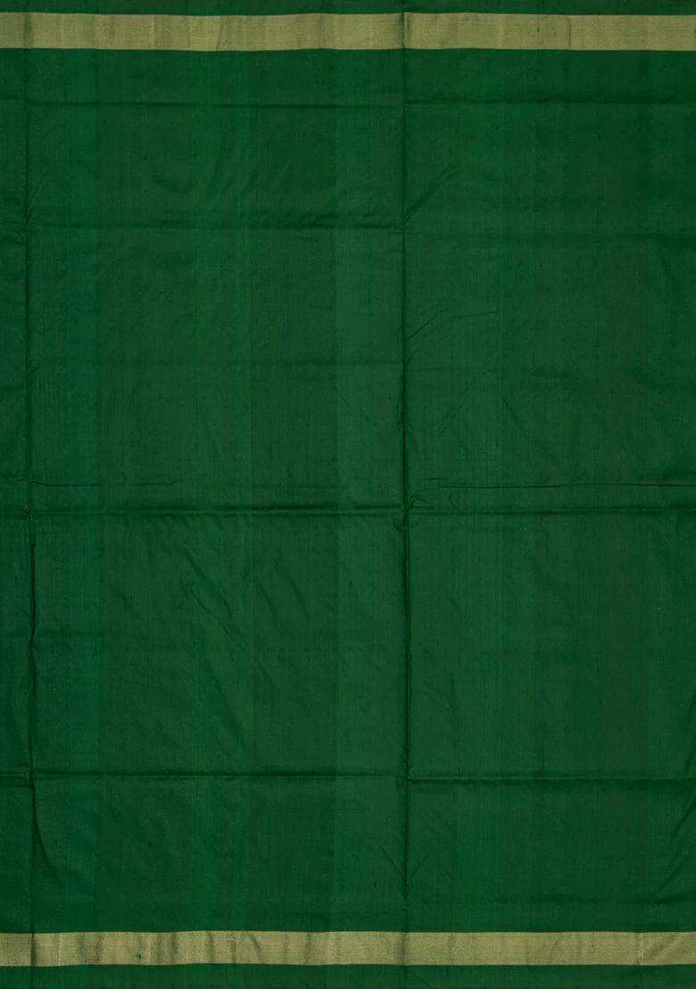Yellow Handloom Ikat Silk Saree With Triangle Motifs With Printed Design For Women - Indya