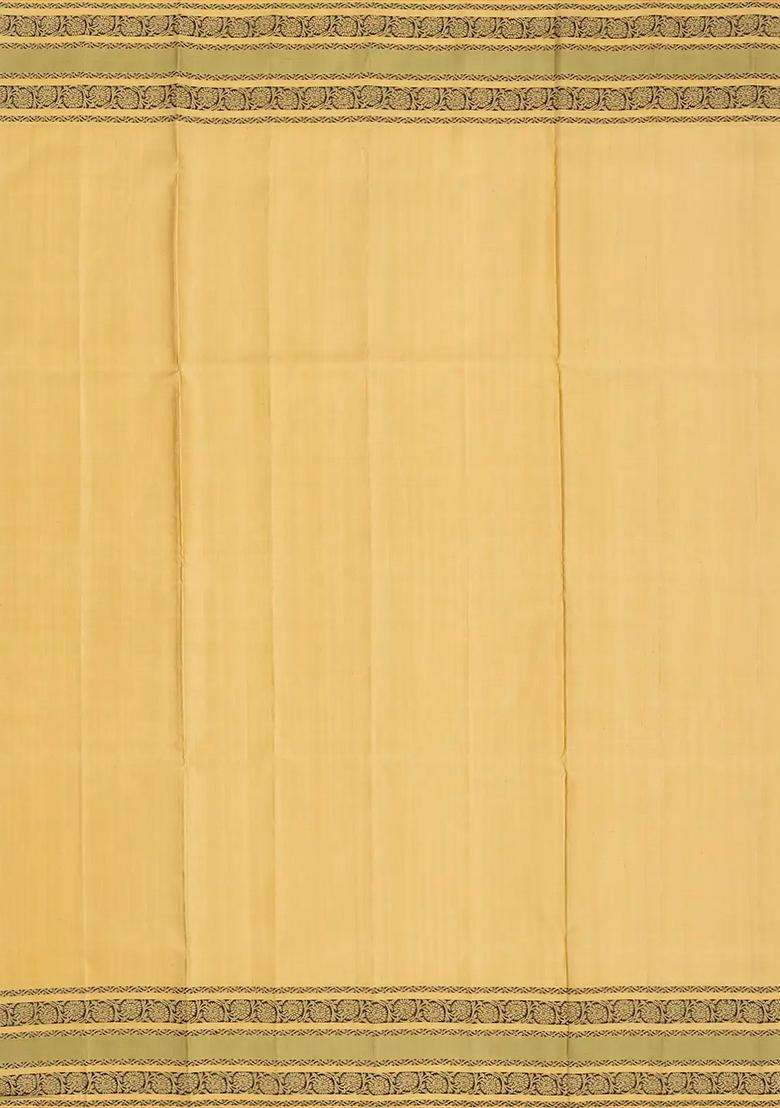 Magenta Handloom Soft Silk Saree With Stripes Beige Border With Checks And Stripes Design For Women - Indya