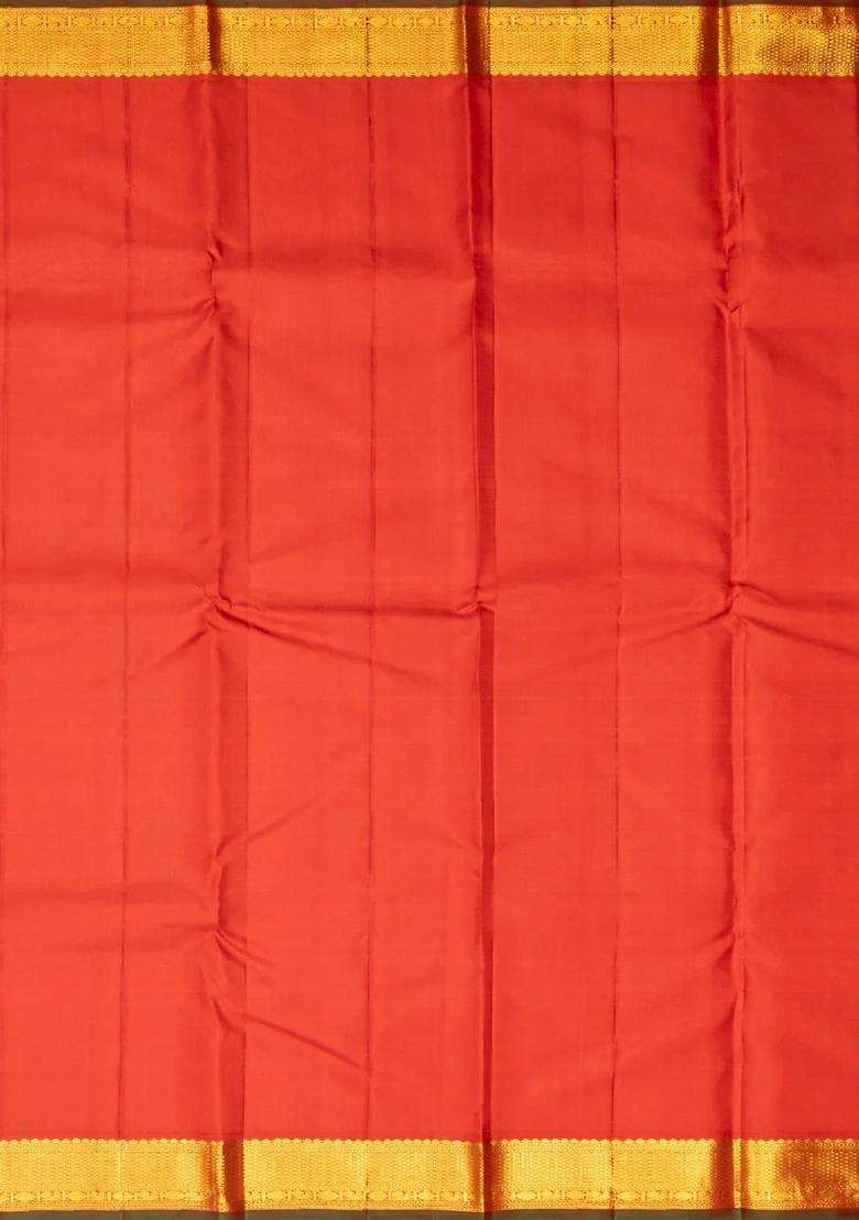 Black Handloom Kanchipuram Silk Saree With Gandaberunda Buttas With Buttas And Brocade Design For Women - Indya