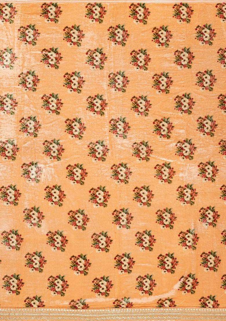 Sandal Woven Georgette Saree With Embroidered Border For Women - Indya