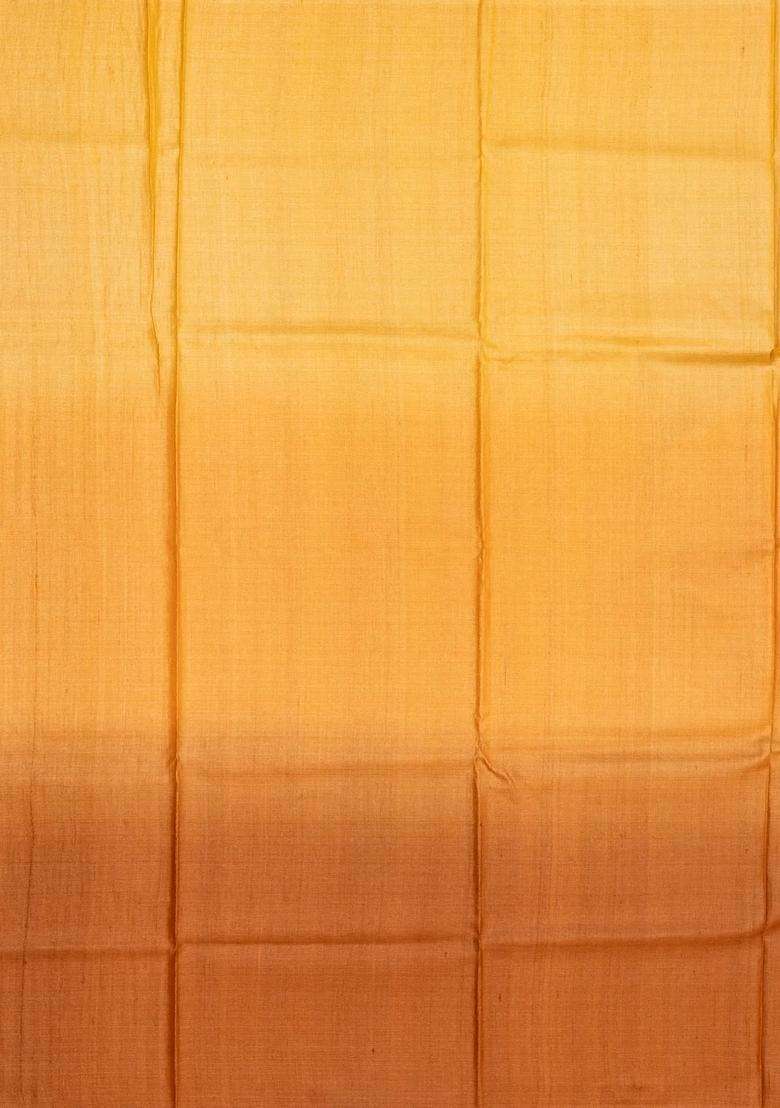 Sandal Woven Tussar Silk Saree With Stripes With Checks And Stripes Design For Women - Indya