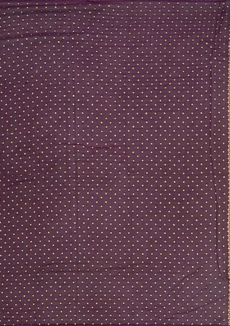 Light Peach Woven Banaras Khadi Georgette Saree With Floral Jaal Motifs With Buttas And Brocade Design For Women - Indya