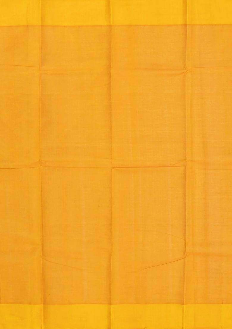 Crimson Handloom Rasipuram Cotton Saree With Contrast Silk Border With Checks And Stripes Design For Women - Indya