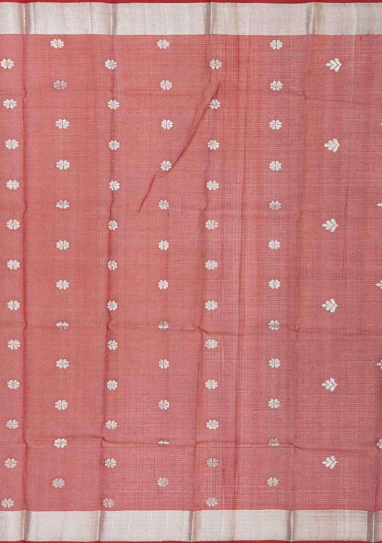 Purple Handloom Kota Silk Cotton Saree With Meena Floral Buttas With Buttas And Brocade Design For Women - Indya