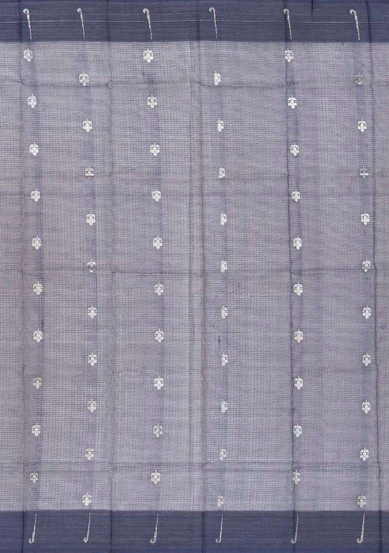 Yellow Handloom Kota Silk Cotton Saree With Floral Buttas With Buttas And Brocade Design For Women - Indya