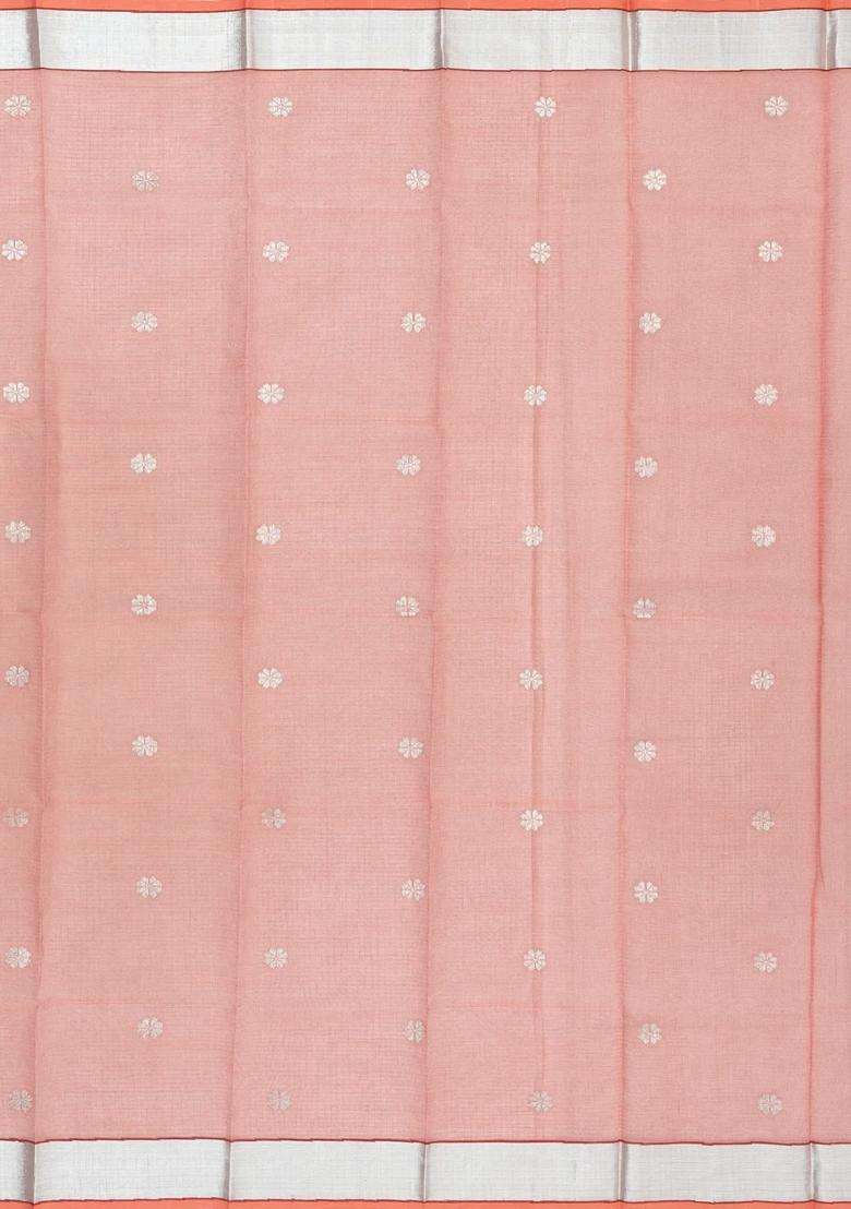 Yellow Handloom Kota Silk Cotton Saree With Meena Floral Vine Motifs With Buttas And Brocade Design For Women - Indya