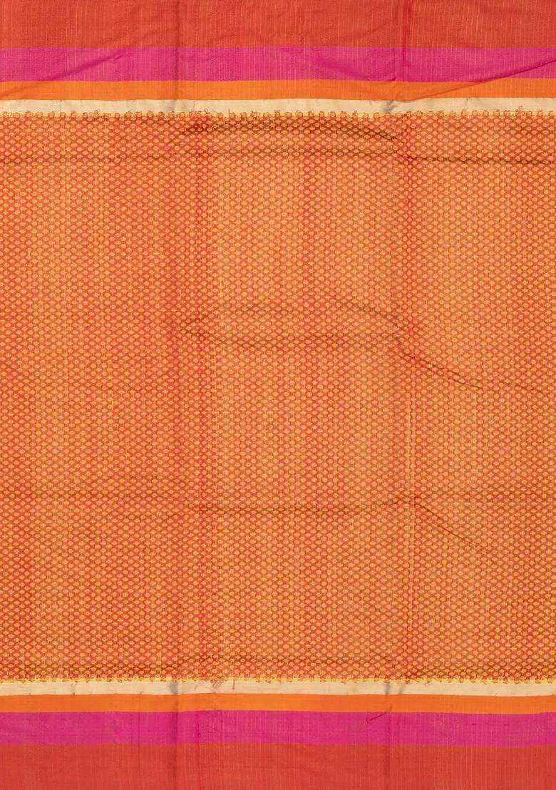 Yellow Handloom Kota Silk Cotton Saree With Meena Bird Motifs With Buttas And Brocade Design For Women - Indya