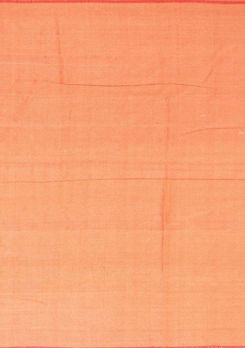 Purple Lavender Handloom Banarasi Rangkat Tissue Silk Saree With Floral Motifs With Buttas And Brocade Design For Women - Indya