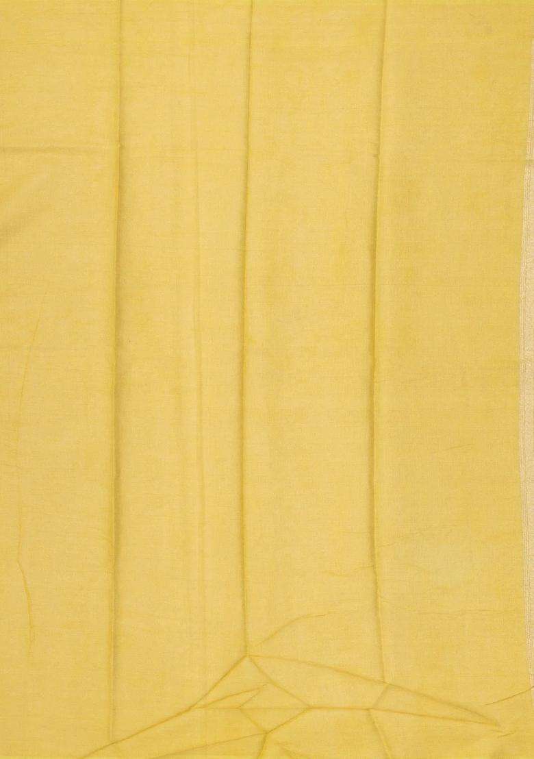 Peach Woven Banarasi Tissue Silk Saree With Floral Motifs With Buttas And Brocade Design For Women - Indya