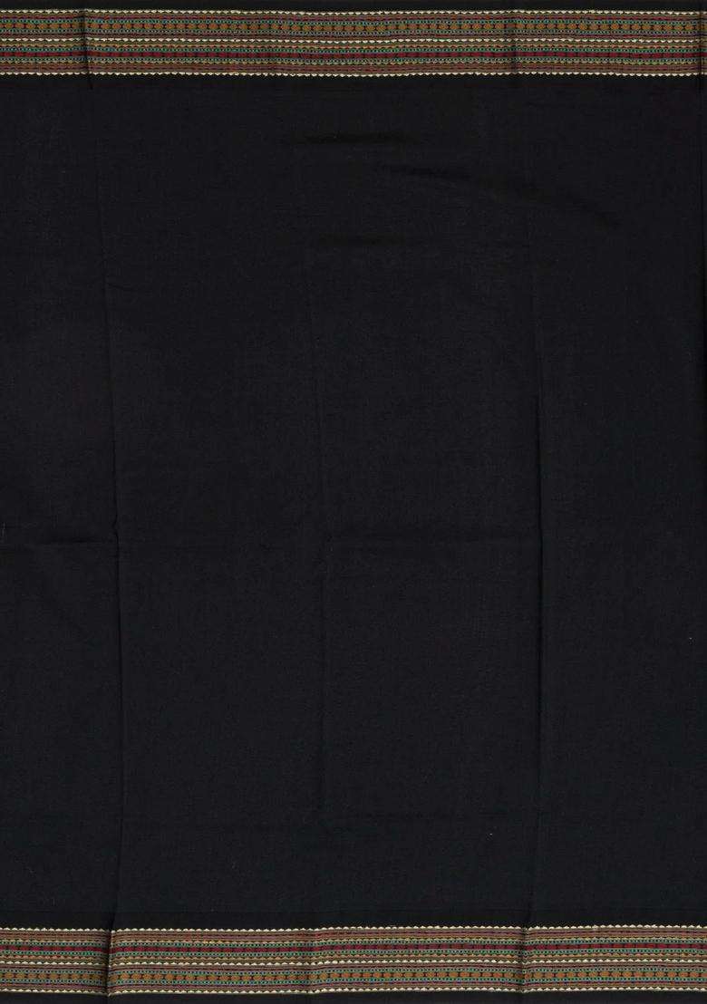 Taupe Handloom Silk Saree With Printed Floral Motifs Contrast Border For Women - Indya