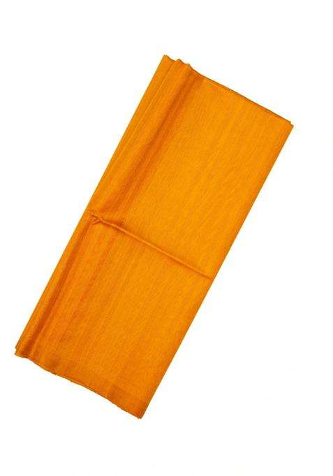 Mustard Handloom Soft Silk Saree With Stripes Checks With Checks And Stripes Design For Women