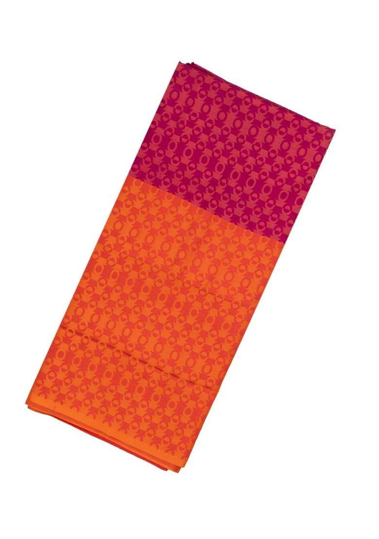Purple Handloom Soft Silk Saree With Geometric Jaal Motifs With Buttas And Brocade Design For Women - Indya