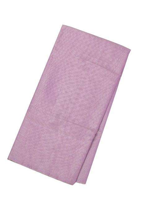 Lavander Lavender Handloom Plain Chanderi Cotton Tissue Saree With Traditional Woven Design For Women