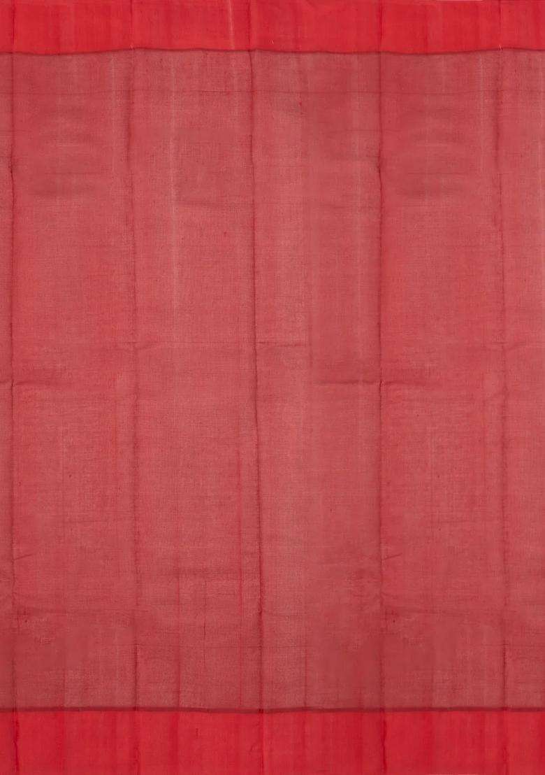 Mango Yellow Handloom Rasipuram Cotton Saree With Contrast Silk Border With Traditional Woven Design For Women - Indya
