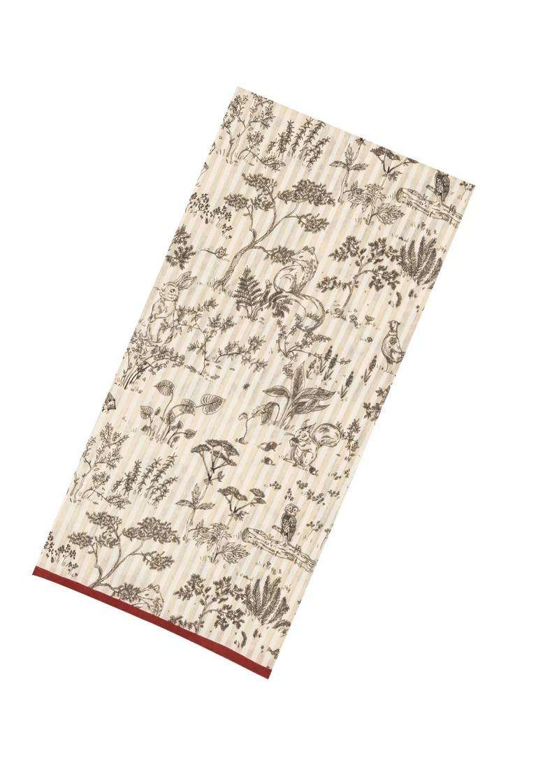 Off White Woven Tussar Silk Saree With Printed Floral Motifs For Women - Indya