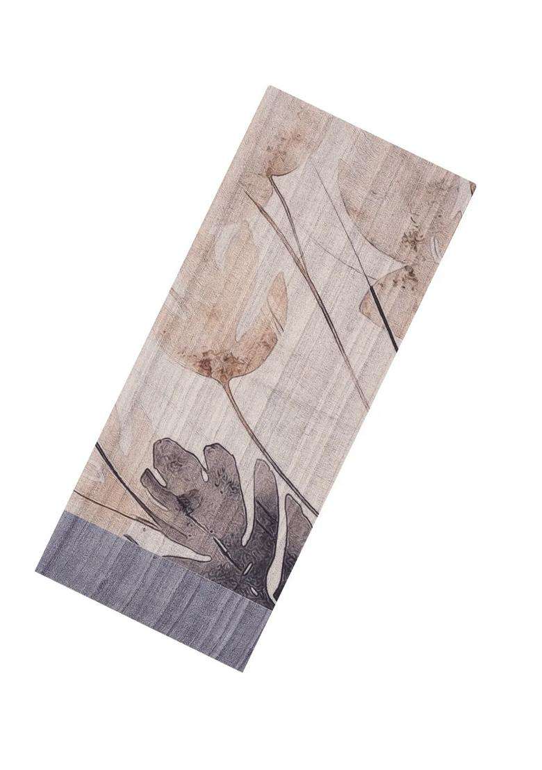 Grey Woven Synthetic Kotha Silk Saree With Printed Floral Motifs For Women - Indya