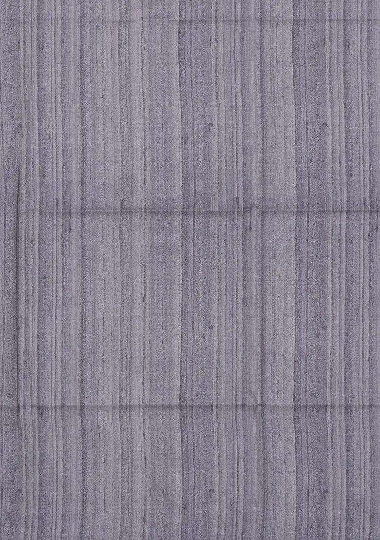 Grey Woven Synthetic Kotha Silk Saree With Printed Floral Motifs For Women - Indya