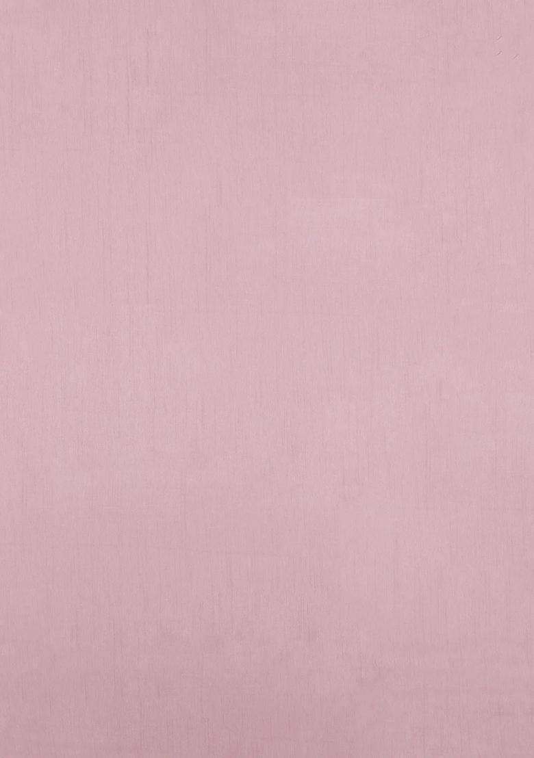 Dusty Pink Woven Art Tussar Saree With Printed Embroidered Floral Motifs For Women - Indya