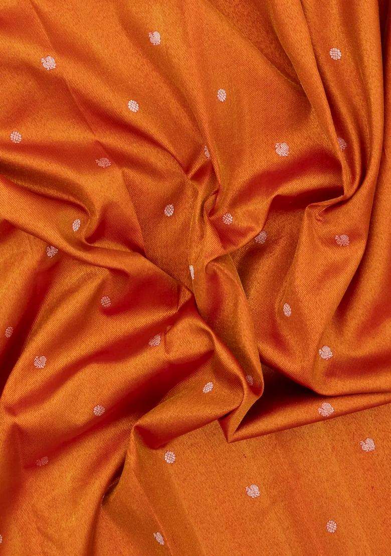 Red Handloom Kanchipuram Tissue Silk Saree With Annam Buttas With Buttas And Brocade Design For Women - Indya