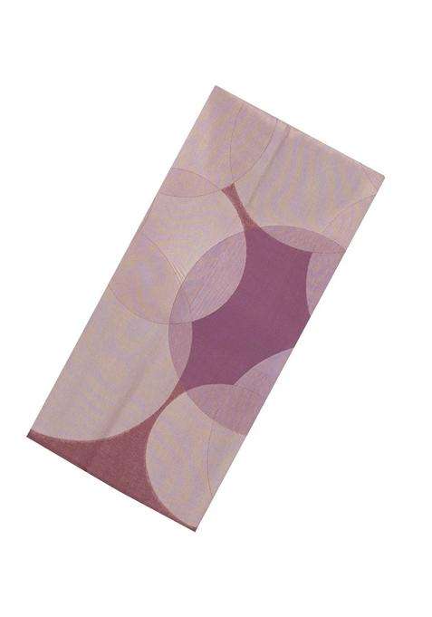 Dusty Peach Woven Art Dupion Art Silk Saree With Printed Circle Motifs For Women