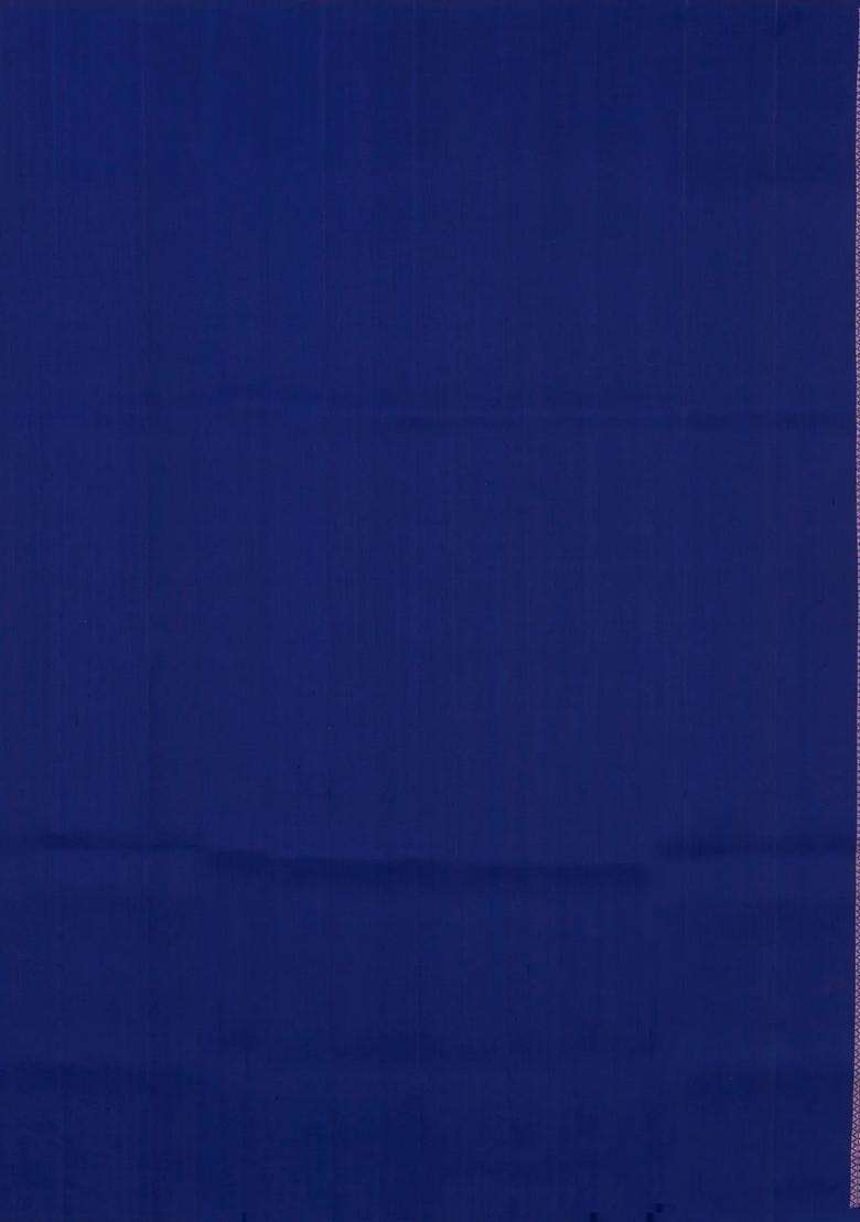 Blue Handloom Soft Silk Saree With Diamond Floral Buttas With Buttas And Brocade Design For Women - Indya