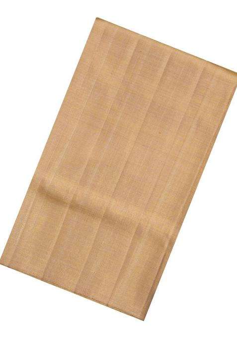 Gold Handloom Tissue Kanchipuram Silk Saree With Zari Stripes With Buttas And Brocade Design For Women