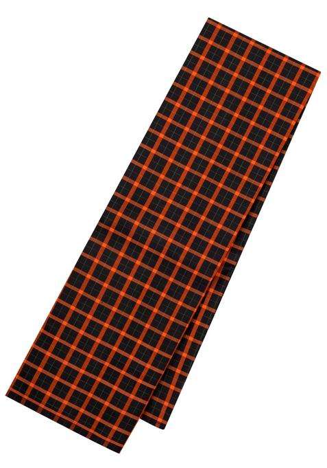 Black Handloom Kanchipuram Silk Saree With Checks Contrast Pallu With Checks And Stripes Design For Women