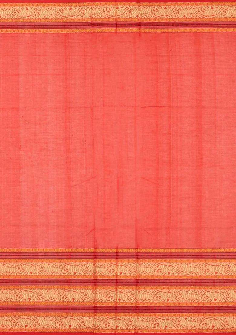 Black Blue Handloom Silk Cotton Saree With Coin Buttas With Buttas And Brocade Design For Women - Indya
