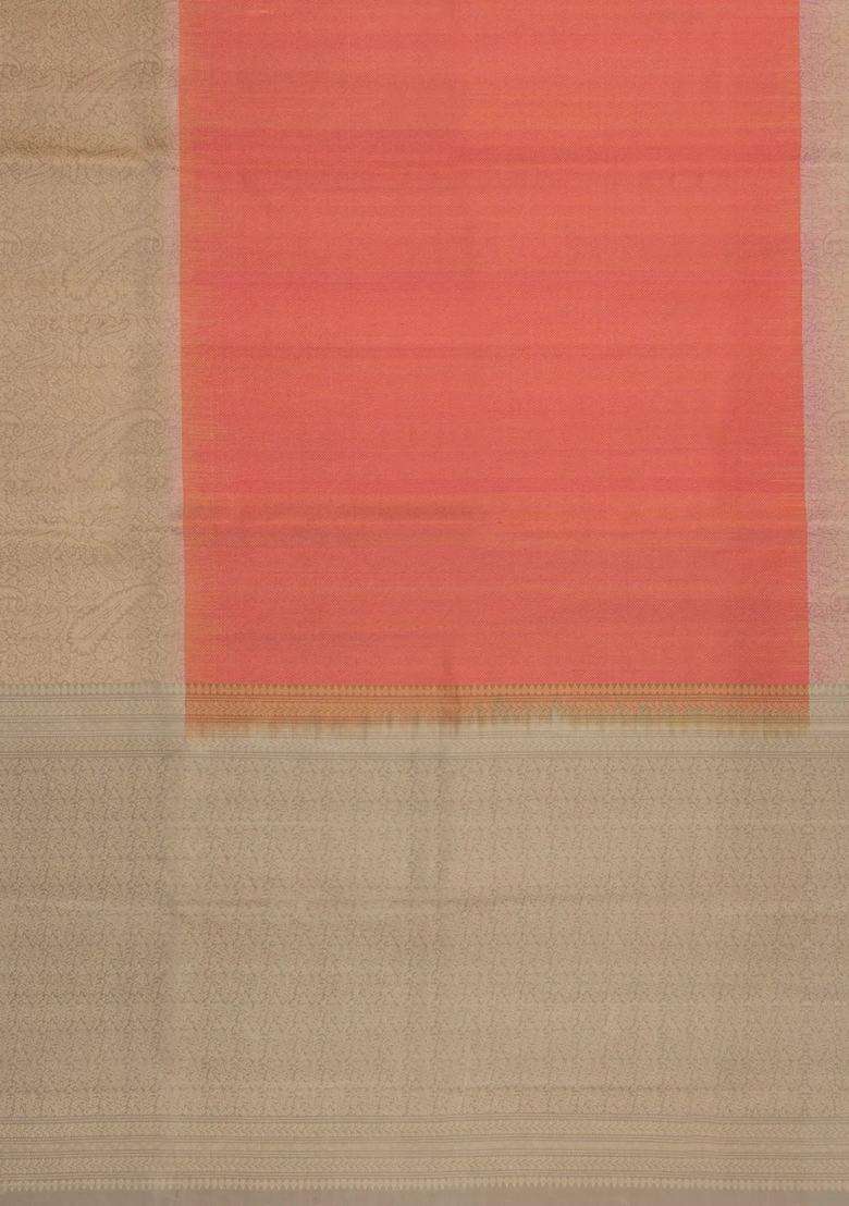 Red Handloom Soft Silk Saree With Contrast Border With Traditional Woven Design For Women - Indya