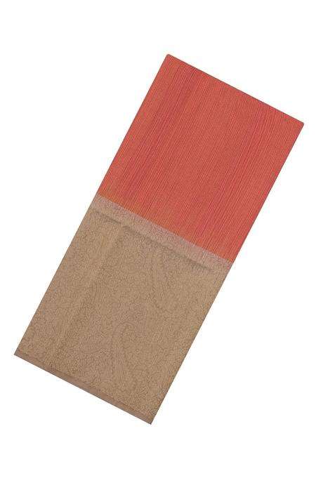 Red Handloom Soft Silk Saree With Contrast Border With Traditional Woven Design For Women