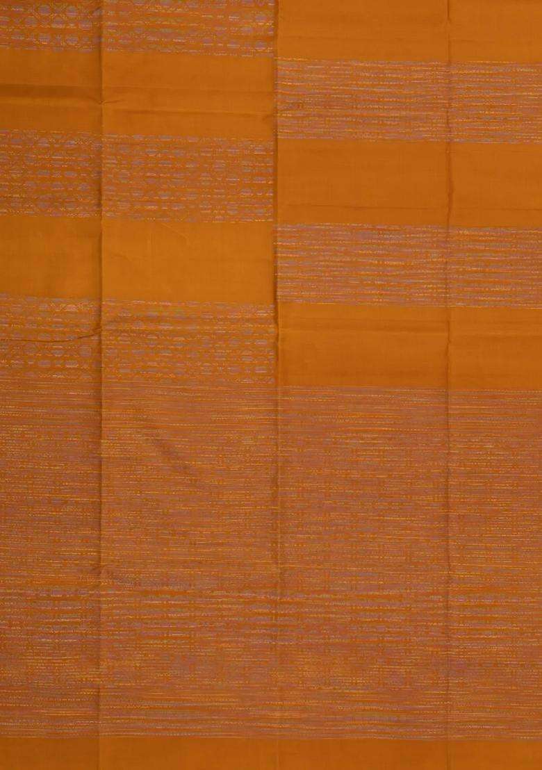 Rust Handloom Soft Silk Saree With Meena Floral Motifs With Buttas And Brocade Design For Women - Indya