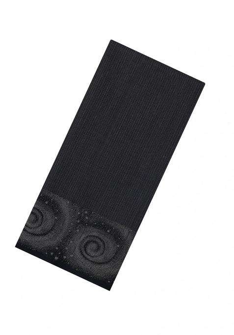 Black Handloom Soft Silk Saree With Dotted Zari Stripes With Buttas And Brocade Design For Women