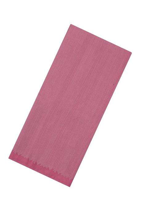 Dusty Pink Handloom Soft Silk Saree With Chevron Stripes With Checks And Stripes Design For Women