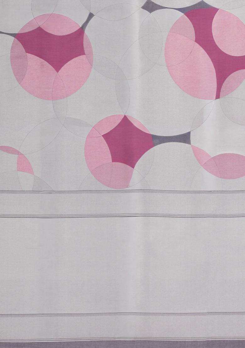 Grey Woven Art Dupion Art Silk Saree With Abstract Motifs With Buttas And Brocade Design For Women - Indya