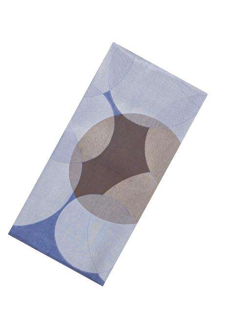 Steel Blue Woven Art Dupion Art Silk Saree With Abstract Motifs With Buttas And Brocade Design For Women