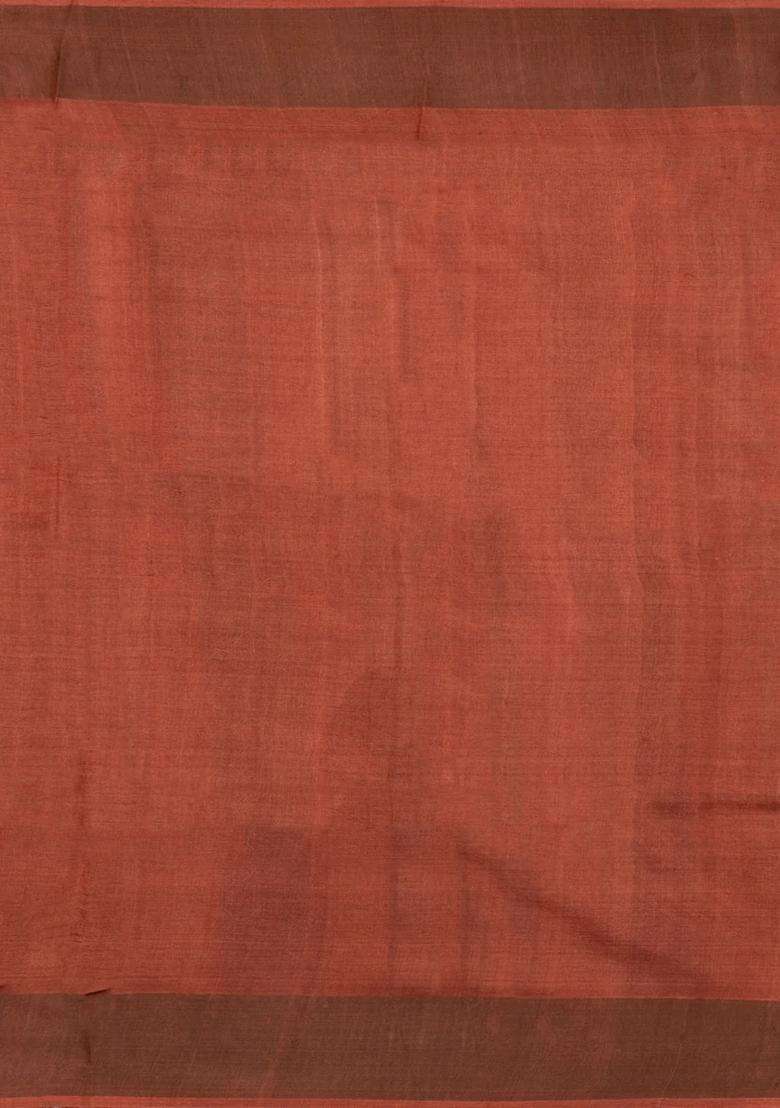 Grey Woven Tussar Silk Saree With Printed Floral Motifs For Women - Indya