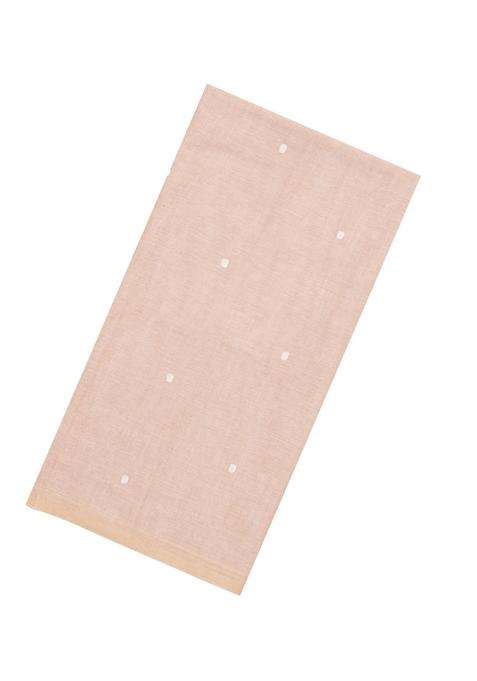 Taupe Handloom Bengal Cotton Saree With Coin Buttas With Buttas And Brocade Design For Women