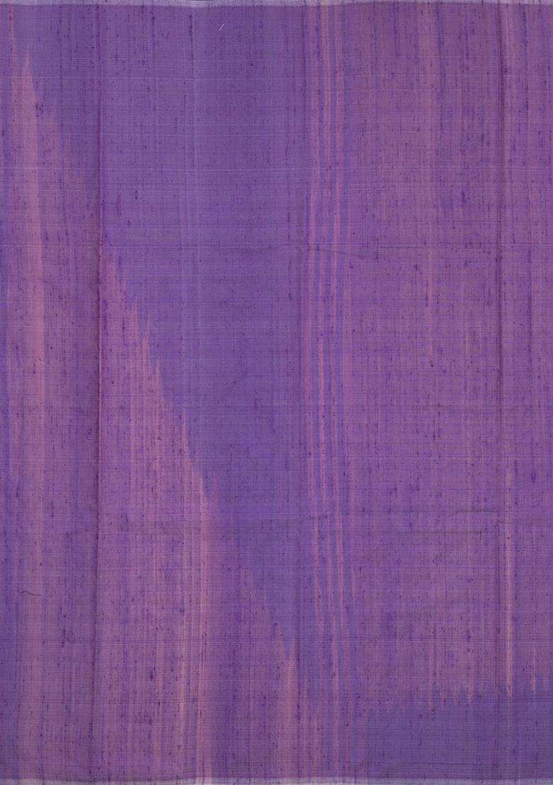 Peach Woven Tussar Silk Saree With Contrast Rising Border With Traditional Woven Design For Women - Indya