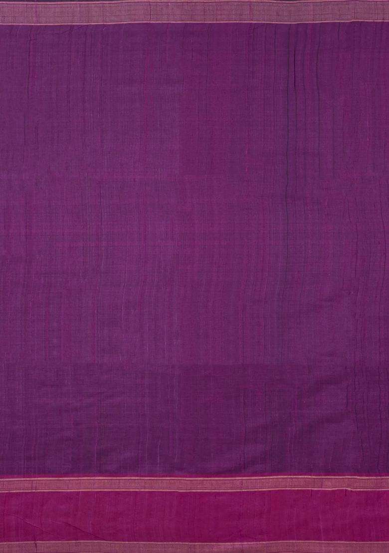 Green Woven Tussar Silk Saree With Contrast Temple Border With Korvai And Temple Border Design For Women - Indya