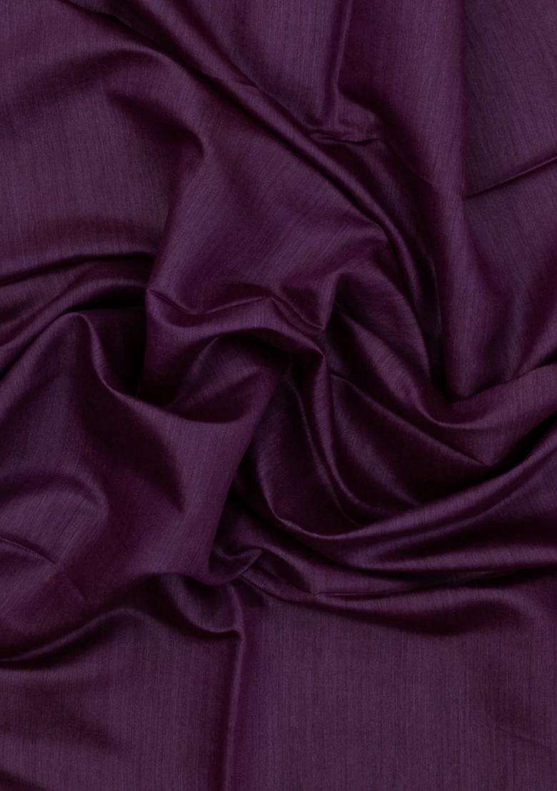 Lilac Woven Tussar Silk Saree With Contrast Pallu With Traditional Woven Design For Women - Indya