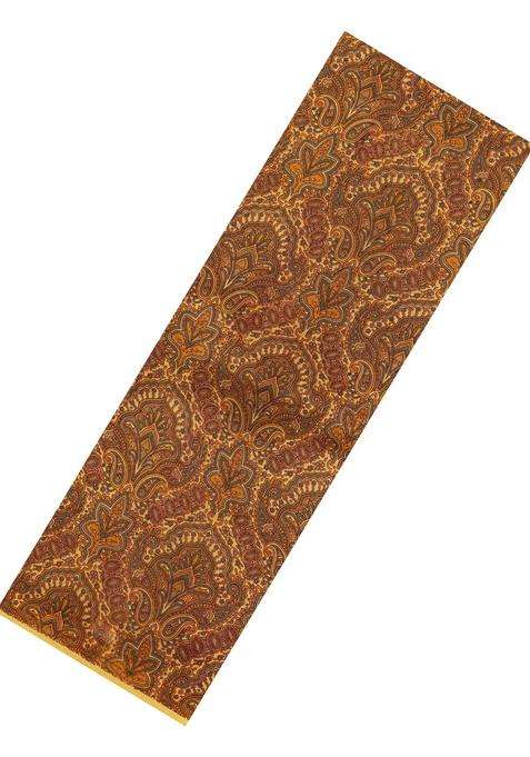 Yellow Printed Silk Saree With Floral Motifs For Women