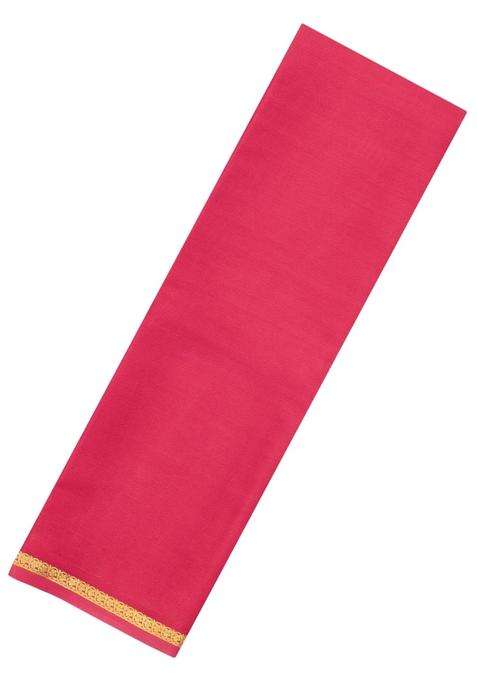 Peach Woven Mysore Silk Crepe Saree With Floral Border With Traditional Woven Design For Women